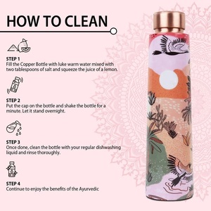 Pure Copper Custom <b>Bottles</b> in Bulk-Eco-Friendly <b>Vintage</b> Design Anti-Corrosion Coating for Adults International Bulk Export - Product Image 5