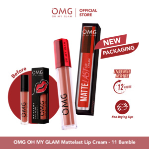 OEM/ODM OMG OH MY GLAM Mattelast Lip Cream Shell Dreamy Bumble Scarlett Latte espresso Luxe Blossom Rose Berry 2,9G - Product Image 4