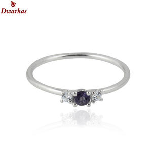 Anillo de piedra preciosa de circón de Plata de Ley 925 de calidad superventas para mujer, joyería de regalo de boda - Product Image 5