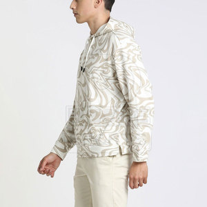 Conjunto de Sudadera con Capucha y Pantalones Cortos Casuales de Otoño para Hombre, 100% Algodón, Transpirable, Color Sólido, Diseño Nuevo, Venta al Por Mayor - Product Image 3