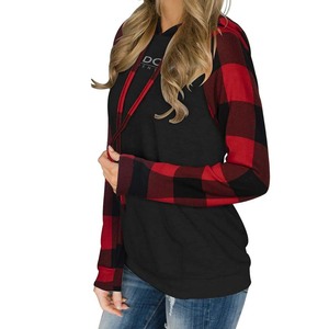 Nueva moda mujer de gran tamaño 100% algodón bloque Sudadera con capucha invierno peso pesado polar con bordado Rhinestone Logo impreso diseño - Product Image 3