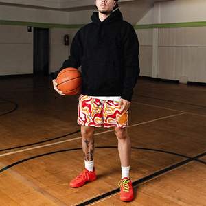 Short de sport d'été en toile décontracté pour hommes Nouveau design personnalisable à séchage rapide et respirant avec impression Hiphop du Pakistan - Product Image 1