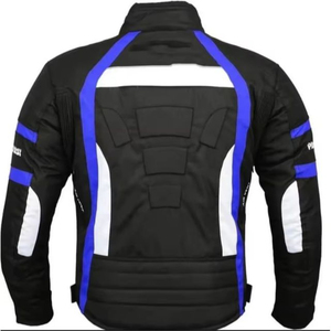 Nueva llegada chaqueta de cuero genuino de la motocicleta para los hombres al por mayor Racing Biker estilo impreso invierno OEM servicio más opciones de tamaño - Product Image 3