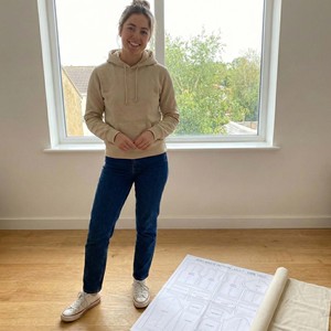 Sudadera Extra Grande de Algodón Ecológico con Estampado 3D y Bordado, Estilo Urbano, para Mujer, Otoño-Invierno, Sostenible y Sin Desperdicios - Product Image 4