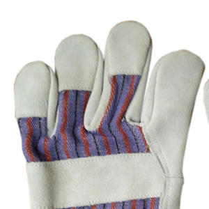 Guantes de Trabajo Resistentes de Cuero de Palma Única para Trabajos Industriales, Guantes de Seguridad con Costuras Reforzadas - Product Image 4