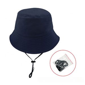 Chapeaux seau en coton personnalisés pour enfants Chapeaux de soleil à bord souple brodés personnalisés pour les aventures et promotions en plein air - Product Image 4