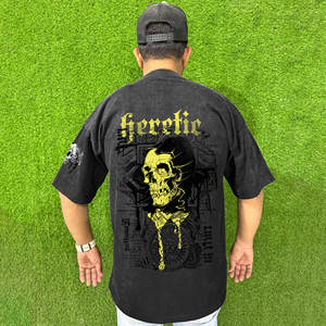 เสื้อยืดฮิปฮอปออร์แกนิคสำหรับผู้ชายเสื้อยืดแฟชั่นสำหรับฤดูร้อนผ้าถักแบบลำลองออกแบบได้ตามต้องการ - Product Image 3