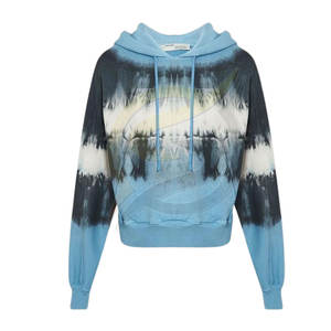 เสื้อฮู้ดแบบสวมหัวสำหรับผู้ชายเสื้อมีฮู้ดผ้าคอตตอนมัดย้อมสี100% กำหนดได้เอง - Product Image 3