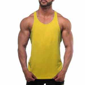 Camisetas sin mangas 2025 personalizadas para hombre, 100% algodón de secado rápido con logotipo personalizado y diseño de tela para hombre - Product Image 5