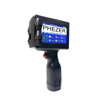 Imprimante à jet d'encre portable Phezer P15 12 7 mm pour le marquage de la date d'expiration sur le carton, le métal, les tuyaux, le plastique et les emballages