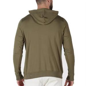 Sweat à capuche pour homme 100% coton, logo imprimé personnalisé sur le devant, matière chaude pour l'hiver - Product Image 5