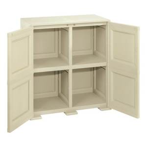 Armario de Plástico Omnimodus con 2 Puertas Abatibles Angora (80cm) KIT Móvil para Armarios Portátiles Tontarelli - Product Image 2