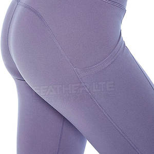 Leggings pour femmes les plus vendus en ligne, nouveau style, prix bas, vêtements de yoga décontractés, respirants, taille mi-haute, longueur genou, Spandex/Polyester - Product Image 6