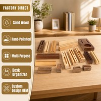Support de Calendrier de Bureau en Bois Massif Sculpté, Organisateur pour Affichage de Photos, Cartes, Menus, Décoration de Table pour Maison et Bureau, Vente en Gros OEM ODM