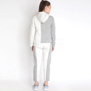 Bajo MOQ Diseño personalizado Invierno Mujer Chándales Sólido Casual Uso al aire libre Color personalizado Cuello alto 100% Chándal de algodón - Product Image 5