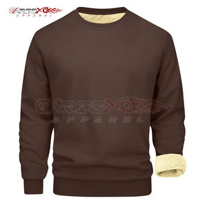 Jersey Sherpa para hombre con estructura de lana gruesa y diseño informal para clima frío Sudadera Sherpa de manga larga - Product Image 1