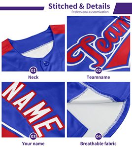 Jersey de béisbol de secado rápido, ropa deportiva personalizada para escuela secundaria, uniformes transpirables, impresión por sublimación, Cambio rápido de talla grande - Product Image 5
