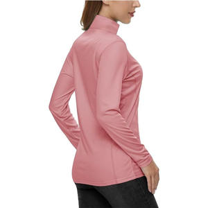 Pull-over unisexe personnalisé à quart de fermeture éclair pour femmes molleton de polyester demi-fermeture éclair sweat-shirt élégant grande taille ensemble de jogging pour l'été - Product Image 4