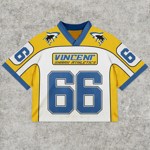 Wholesale Custom <b>Pink</b> American Football Jerseys for Women Streetwear Mesh <b>Cropped</b> Soccer Practice Team Wear - Product Image 3