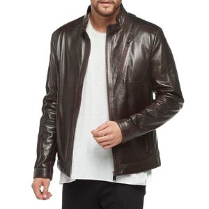 Chaqueta de Cuero para Hombre, Chaqueta de Cuero Clásica de Cordero, Chaqueta de Motociclista a la Moda, Chaqueta Impermeable, Servicios OEM 2026 - Product Image 4