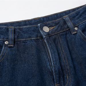 Pantalones Vaqueros de Mezclilla para Mujer, Casuales, Largos, Lavados, de Primera Calidad, de Pierna Ancha, a la Moda, con Logotipo Personalizado, OEM, de Alta Calidad, Atuendo Moderno - Product Image 4