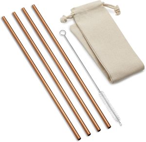 Pure <b>Copper</b> Moscow Mule Straw Funny Sustainable Metal Drink Straws for <b>Bar</b> Accessories for Drinkware - Product Image 1