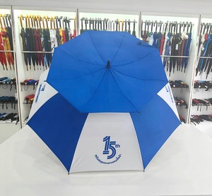 Prix d'usine Parapluie double couche extra large avec logo personnalisé Protection UV de marque Coupe-vent imperméable pour les cadeaux d'affaires VN - Product Image 6