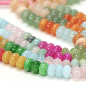 ลูกปัดควอตซ์หลากสีสวยงาม รูปทรงกลมเรียบ ขนาด 15 นิ้ว 7-8 มม. ลูกปัดพลอยควอตซ์ผสมเรียบ คุณภาพ AAA - Product Image 6