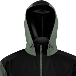 Personnalisé 450g Imperméable Hommes Coupe-Vent Sportswear Veste À Capuche Coupe-Vent Broderie Patchwork Mode Couverture De Pluie Extérieure - Product Image 4