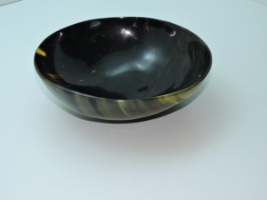 Tazón para Servir de Cuerno Negro con Forma Personalizada, Tazón para Untar Duradero, Acabado Pulido, Plato Decorativo para Alimentos, Tazón de Cartón - Product Image 3