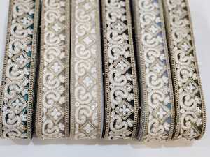 Lace Fabric Embroidery Trimming Ribbon Decorative Lace <b>Webbing</b> Clothing Accessories Lace Trimming for Clothing - Product Image 3