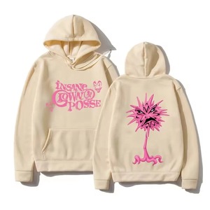 Sweat à capuche zippé coupe-vent en polaire tricotée imprimée Hip Hop Band 340g Polyester/Coton pour homme et unisexe, chaud à manches longues pour l'automne - Product Image 2