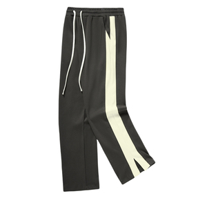 Custom Logo Fashion Acid Wash Flared Joggers <b>Trousers</b> for Men 100% Cotton Breathable Canvas Track Hiking Stacked Cargo Pants - Product Image 1