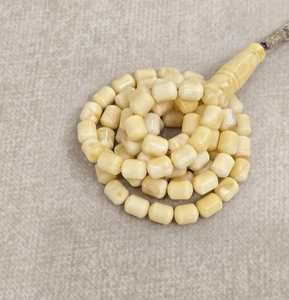 สร้อยคอสวดมนต์อำพันลูกปัดลูกประคำอิสลามลูกปัดอธิษฐานลูกปัดไม้สีเหลืองอำพันอิสลาม99เม็ด - Product Image 1