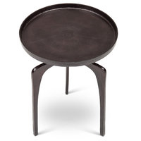 Table d'appoint en métal au style unique, finition antique foncée, pour la décoration de la maison et des hôtels, à utiliser dans le salon, table d'appoint de qualité supérieure