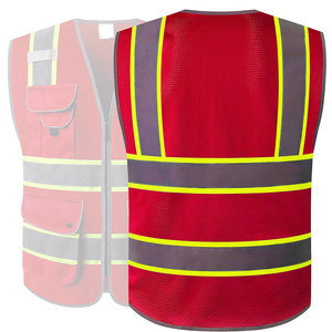 Veste de sécurité de chantier de style nouveau, vente en gros d'usine, logo personnalisé, bande réfléchissante, vêtements de travail haute visibilité pour l'hiver - Product Image 2