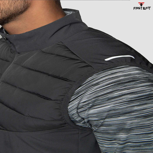 Nouvel arrivage de coupe-vent d'extérieur d'hiver vestes sans manches à capuche respirantes et décontractées fabriquées au Pakistan - Product Image 6