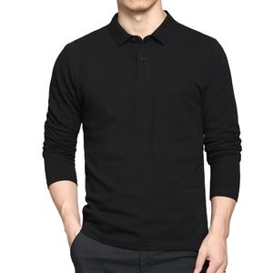 2024 dernière mode polo pour hommes à manches longues décontracté en gros OEM 100% coton orienté vers l'exportation qualité personnalisée: conception - Product Image 1