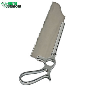 Nouvelle scie à os manuelle en acier inoxydable Hasni Surgical modèle FH-153, poignée à 13 anneaux, instrument chirurgical orthopédique, classe I CE - Product Image 5