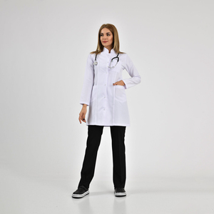 Bata de Laboratorio Profesional Unisex para Médico, Uniformes de Hospital, Bata de Laboratorio Médica con Bolsillos - Product Image 5