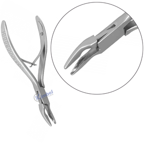 Pince à gouge Friedmann par Instrument chirurgical dentaire orthodontique manuel en acier inoxydable allemand avec tête droite étroite - Product Image 1