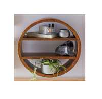 Étagère murale flottante en bois massif Art Déco, forme irrégulière, motif portrait, rangement personnalisé, logo sur mesure, décoration intérieure, Pâques Z F CRAFT