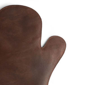 High Temperature Resistant Leather <b>Oven</b> <b>Mitts</b> with Extra Long Wrist Premium Cowhide Leather Baking Gloves - Product Image 5