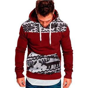 Sweat à capuche en polaire pour hommes personnalisé de haute qualité ODM OEM | Sweat-shirt teint uni 100% coton brodé Collection de Noël d'hiver - Product Image 1