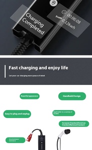 制造便携式电动汽车充电站新能源7KW 11kW 22KW交流32A 2型便携式电动汽车充电器 - Product Image 4