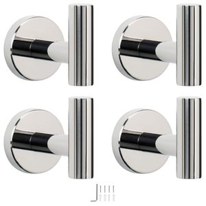 Crochet mural en acier inoxydable Crochet simple robuste pour salle de bain cuisine garage ou bureau - Product Image 5