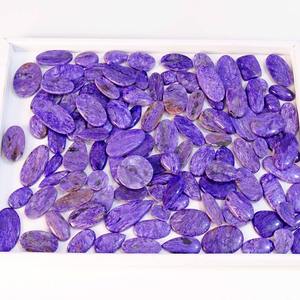 Charoite ธรรมชาติหินอัญมณีทรงหลวมสำหรับการบำบัดอัญมณีฟรีไซส์ - Product Image 5
