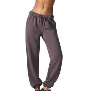 100% coton pour femmes et pantalons pour hommes lavés 2025 nouveauté en gros impression personnalisée logo pantalons de survêtement femmes pantalons de survêtement - Product Image 1