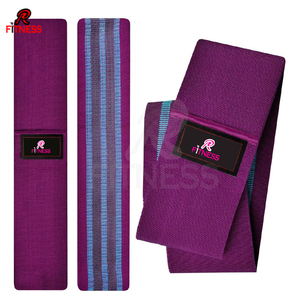 Long Leather Fabric Resistance Bands Set with Guide for Workout Stretch Exercise Including <b>Ankle</b> <b>Support</b> - Product Image 2