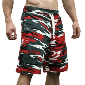 <b>Red</b> Camo Print Sweat Shorts <b>Mens</b> Fashion Streetwear Camouflage Casual Gym Workout White Strings Custom Shorts - Product Image 3